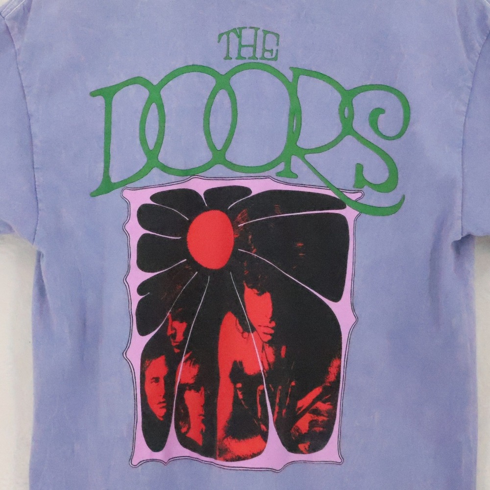 The Doors Band Graphic Tee Shirt Mens Size M Purple Rock Music Cotton Concert - Picture 4 of 7